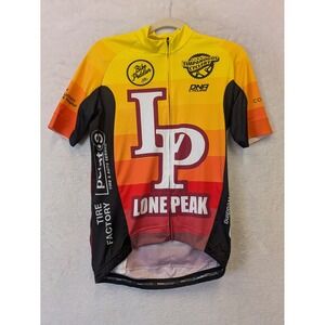 DNA Cycling Lone Peak 2019 Mens Short Sleeve‎ Cycling Jersey M Yellow Orange Red